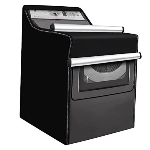 Washing Machine Cover for Top Front Load, Outdoor Waterproof Pack of 1 Black