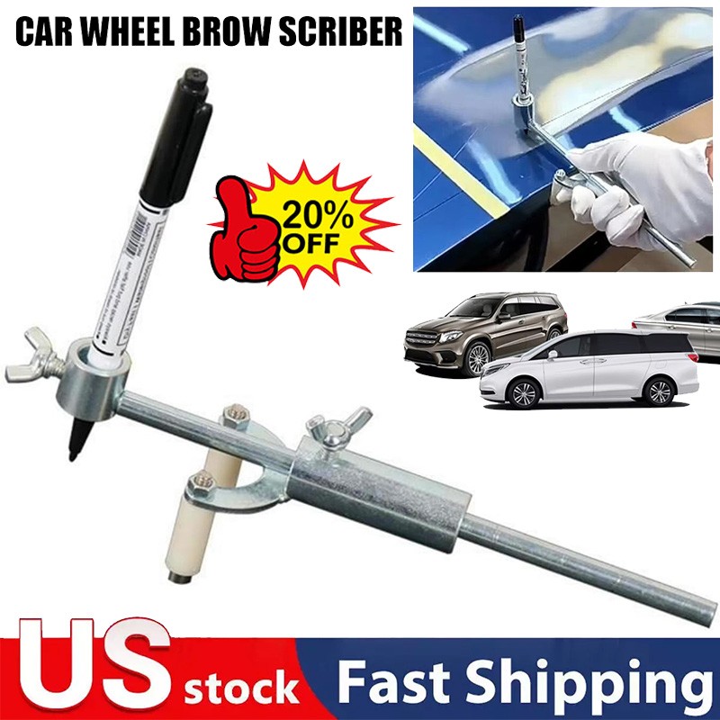 Automotive Dent Repair Wheel Arch Car Body Line Marking Tool Adjustable Range US