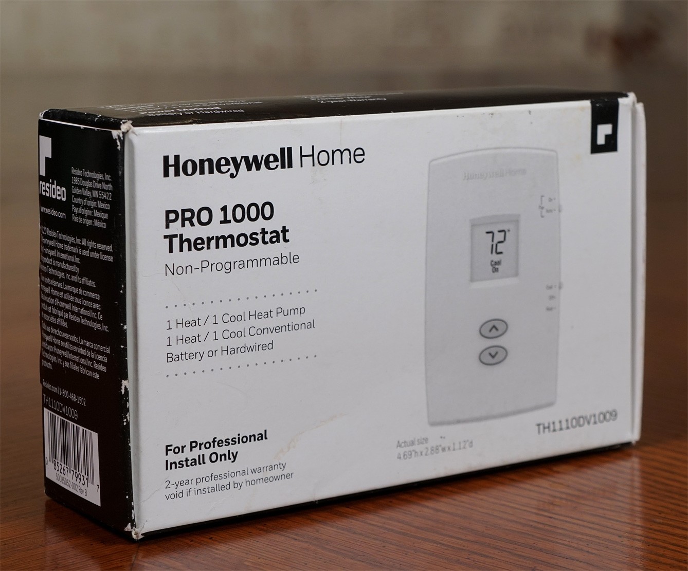Honeywell Home PRO 1000 Non-Programmable Thermostat TH1110DV1009 New W/Seal