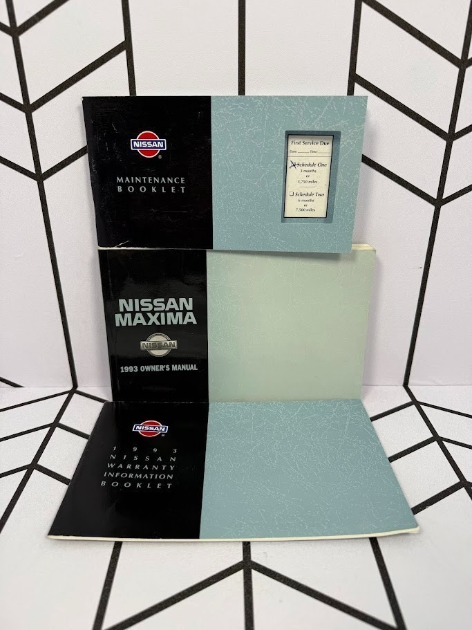 1993 Nissan Maxima Owners Manual Set OEM Factory Original Sport Sedan J30 V6