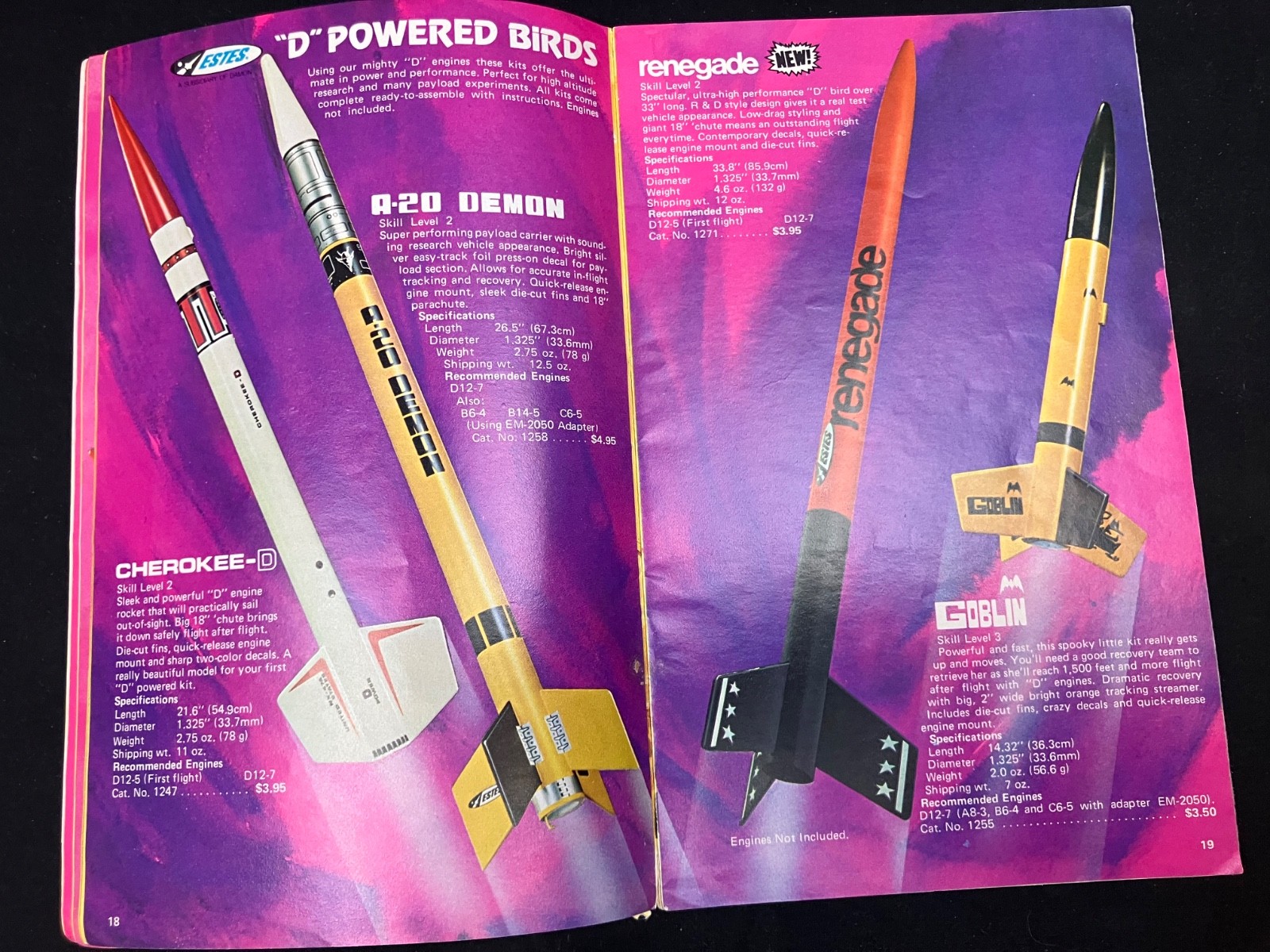 Estes 1975 Model Rocket Catalog - Extremely Rare