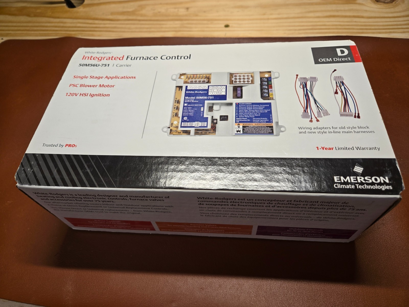 Emerson 50M56U-751 (Carrier) control/integration module, never installed