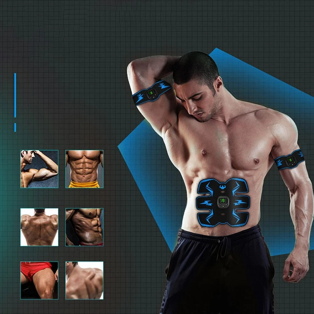 Abs Stimulator Muscle Toner, Ab Machine Trainer USB Rechargeable Gear