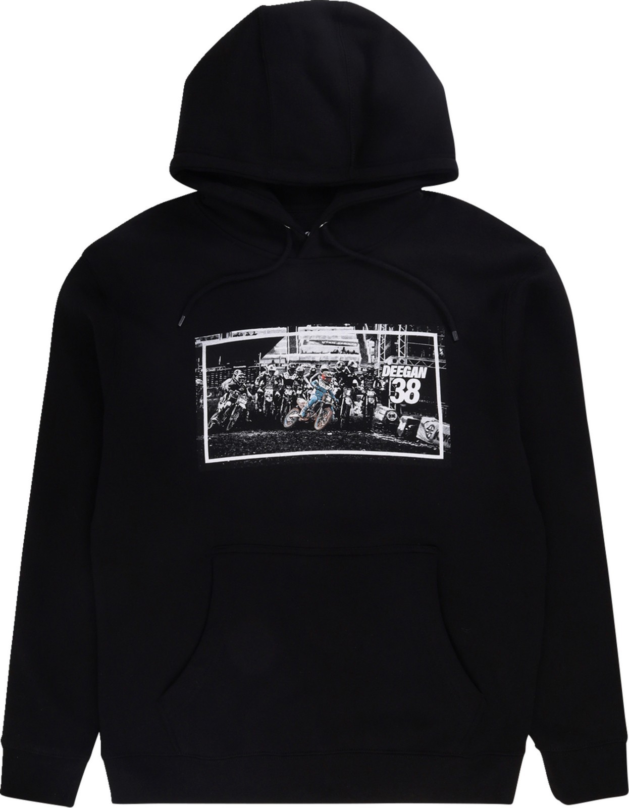 Deegan Holeshot Mens Pullover Hoody Black