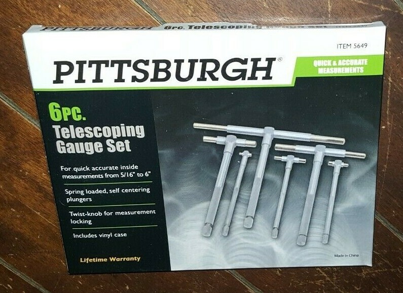 6pc Telescoping Gauge Set with Vinyl Case - Item #5649