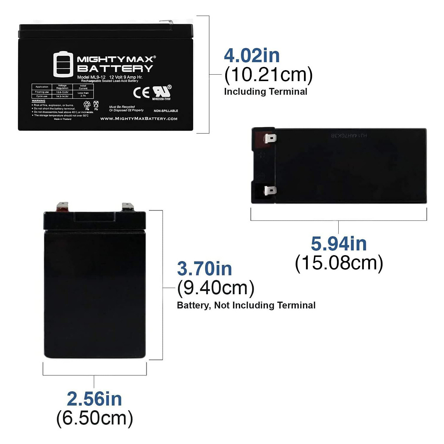 Mighty Max 12V 9Ah SLA Replacement Battery for Generac XP8000E Generator