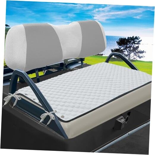 Cooling Ice Silk Golf Cart Seat Covers, Summer Cool Touch Seat Light Gray