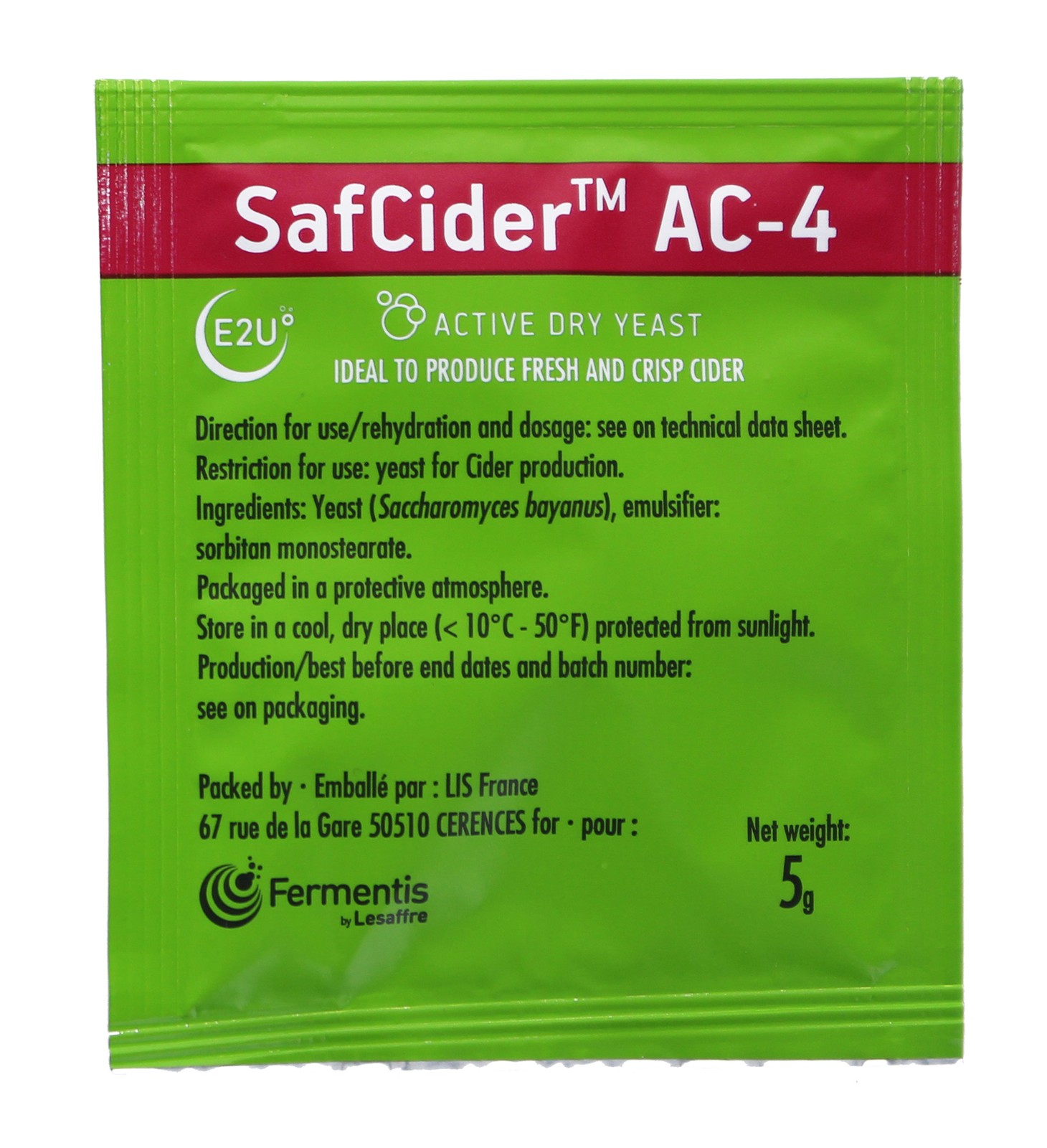 Fermentis SafCider™ AC-4 (5g)