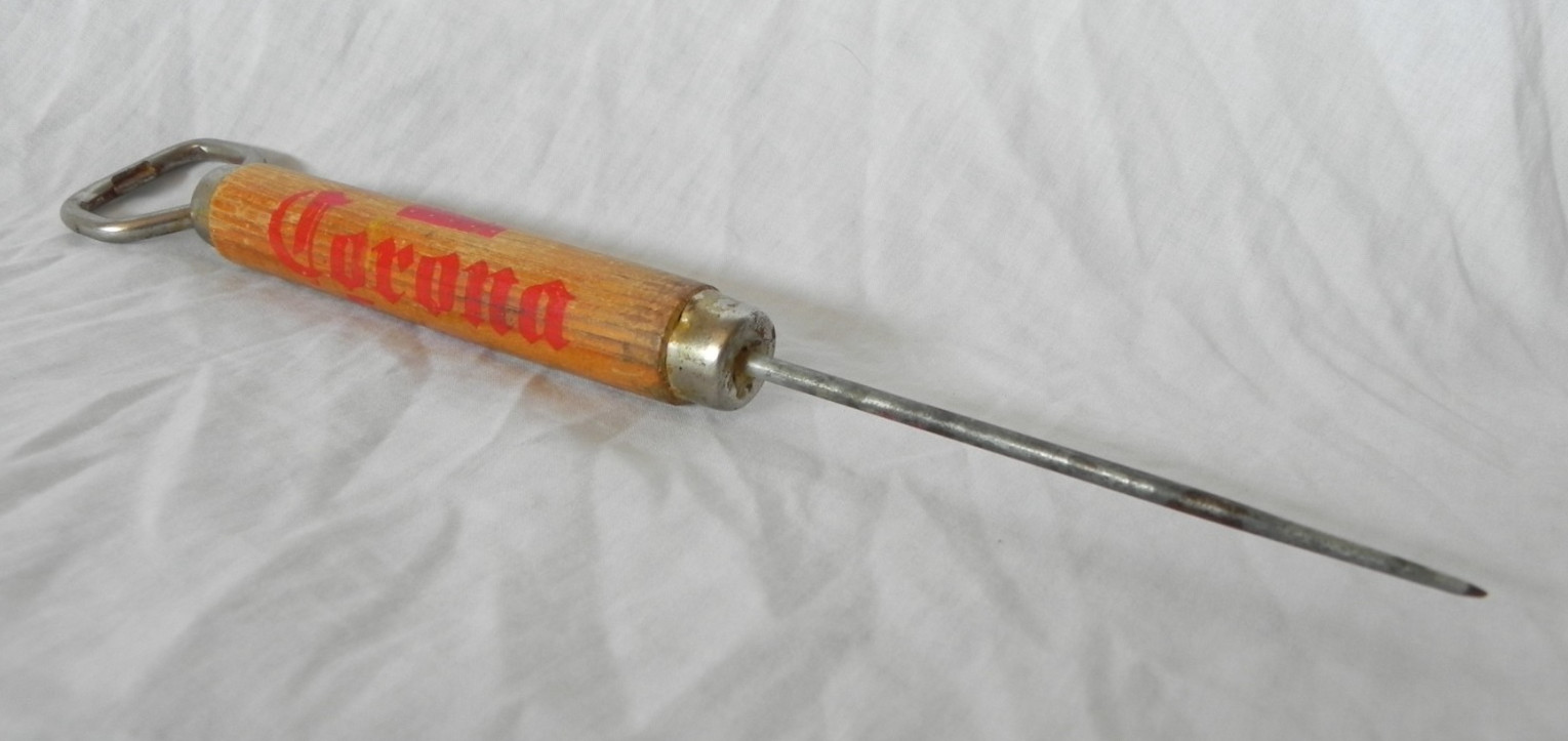 CORONA EXTRA Wood Handle Beer Bottle Opener Ice Pick