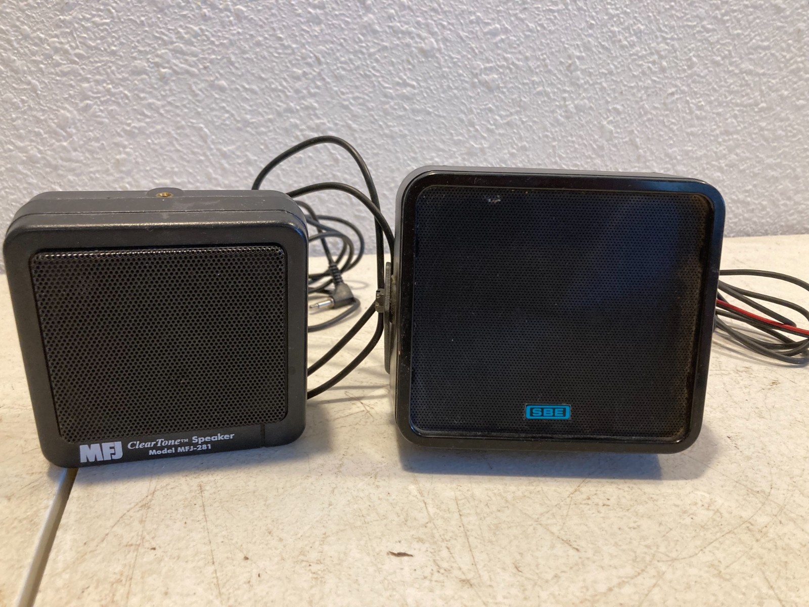 MFJ-281 ClearTone & SBE External Communications Speakers Ham Radio CB Audio Pair
