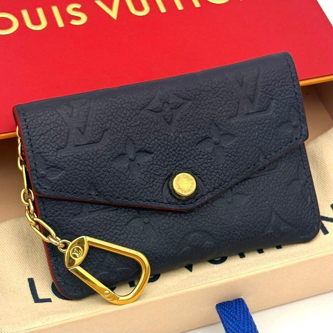 Louis Vuitton Empreinte Pochette Clé Coin Case Marine Rouge