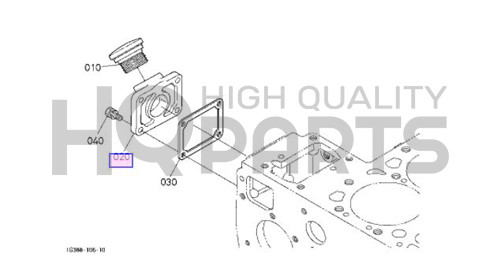 GENUINE OEM KUBOTA FLANGE, OIL FILLER 1A021-33110