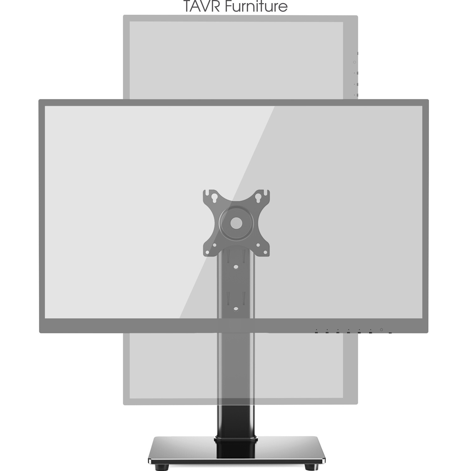 Modern Swivel Monitor TV Stand Desk with Tilt Rotation for 13-32 inch TVs