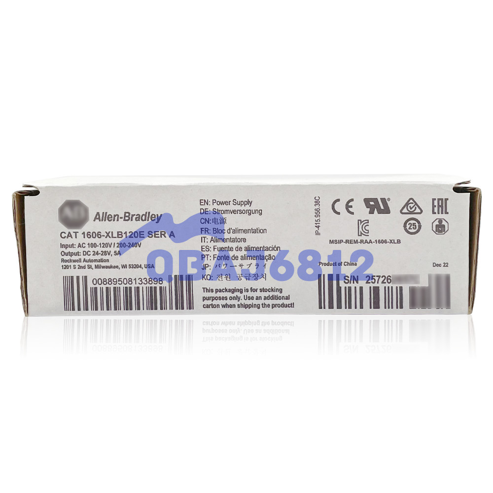 New Allen Bradley 1606-XLB120E 24-28V DC Power Supply AB 1606XLB120E