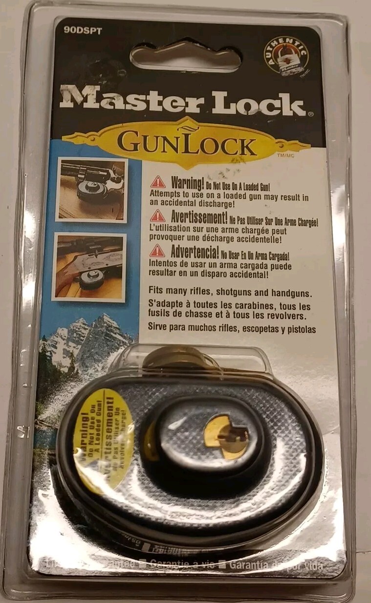 Master Lock Gun Trigger Lock 2 Keys Masterlock Gunlock NEW 90DSPT