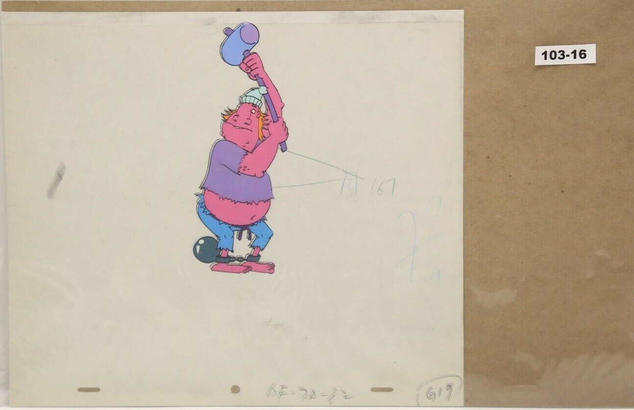Back To The Future Original Production Cel And Drawing 103-16 - Used Condition