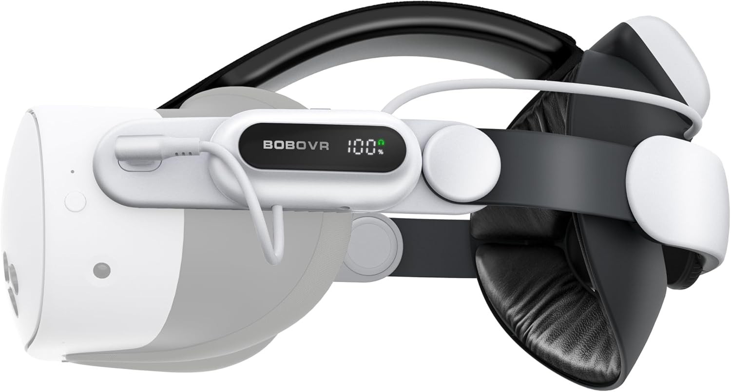 BOBOVR E3 Pro Battery Strap Accessories for Meta Quest3/3S,10000mah