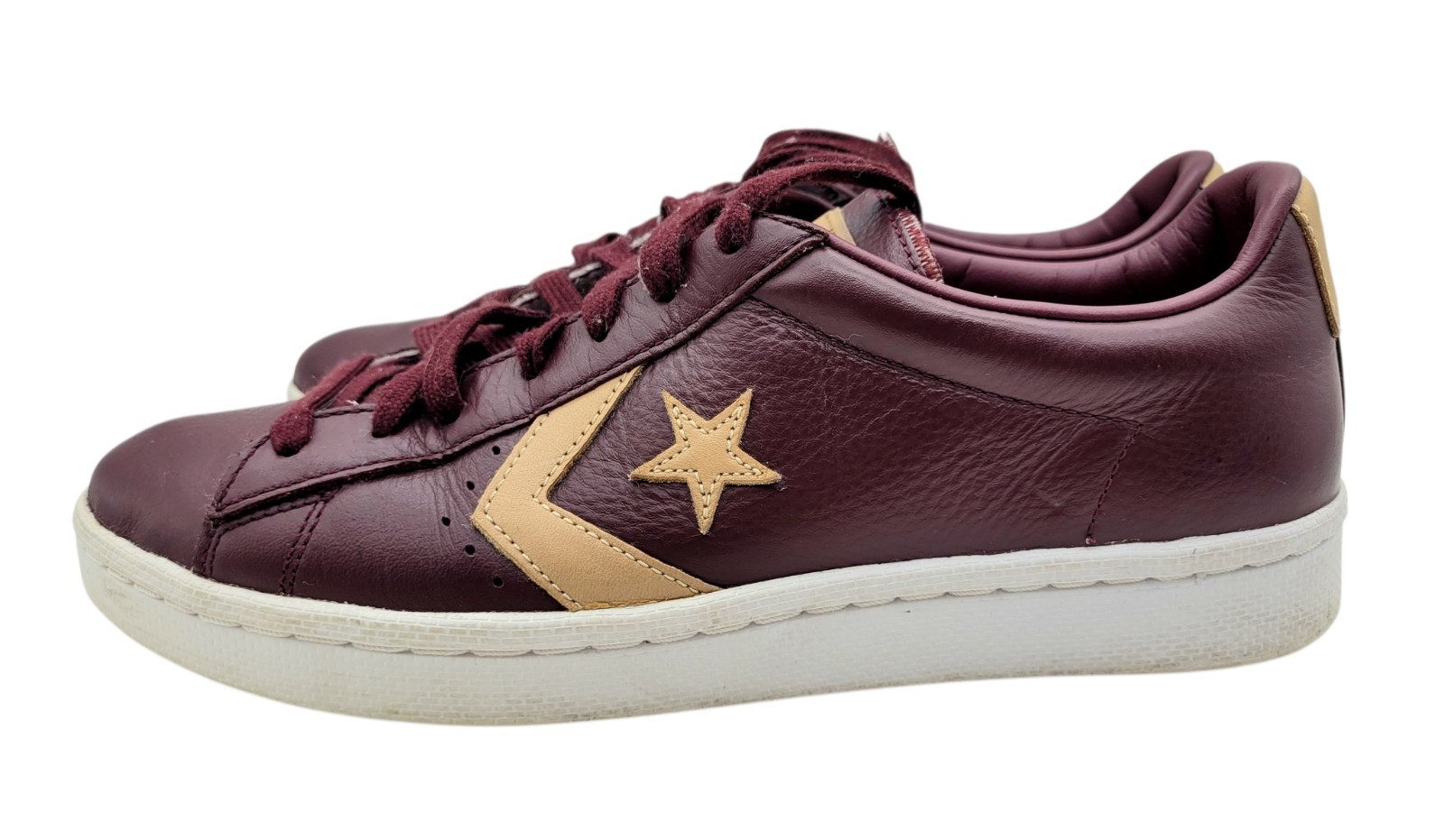 Mens Sz 9 Womens Sz 10.5 - Converse Pro Leather 76 Ox Deep Burgundy 155665C