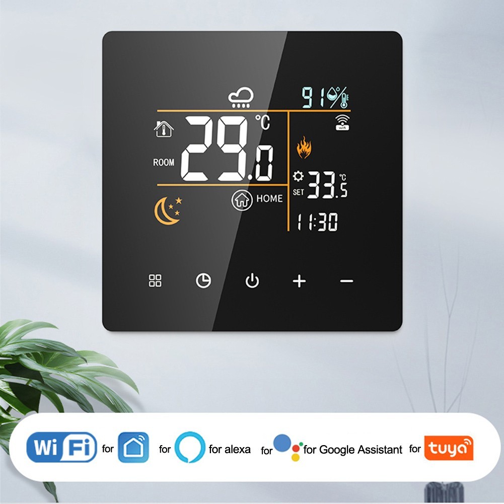 For Tuya WiFi Thermostat with Digital Controller and Hygrometer for Smart Homes