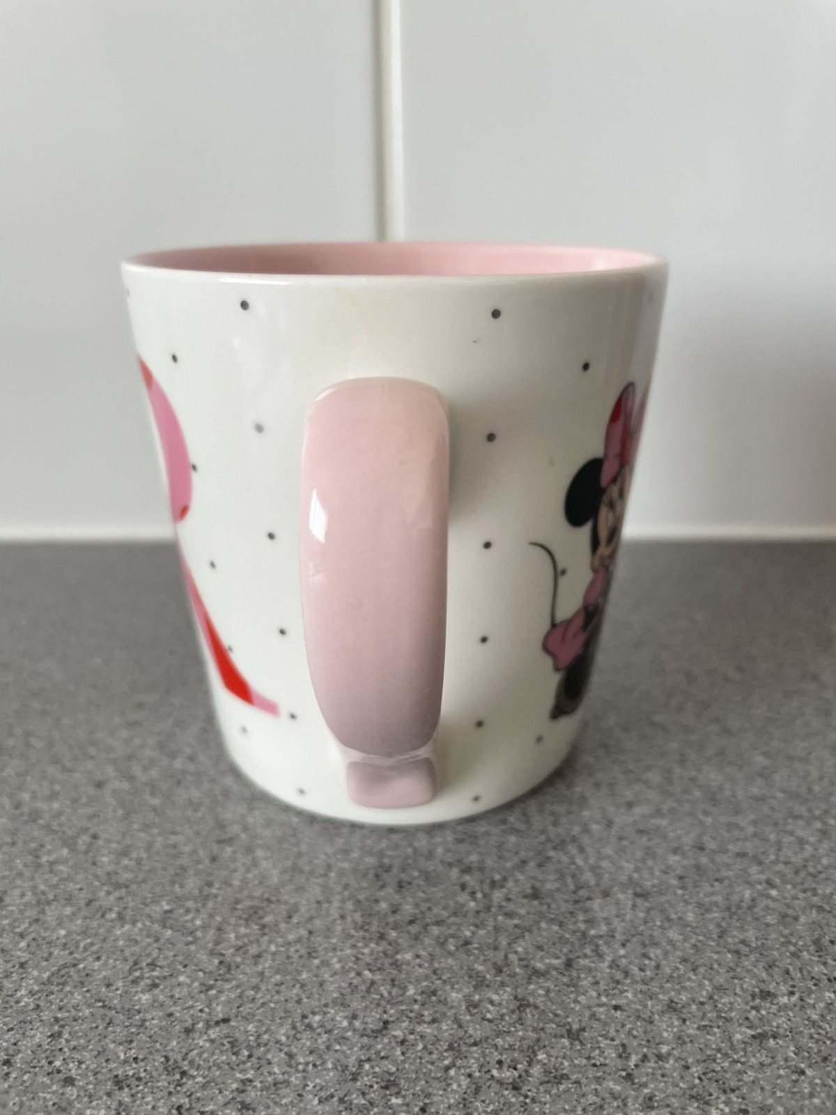 Disney Minnie Mouse Cup Mug Initial Letter " R " TJ Morris