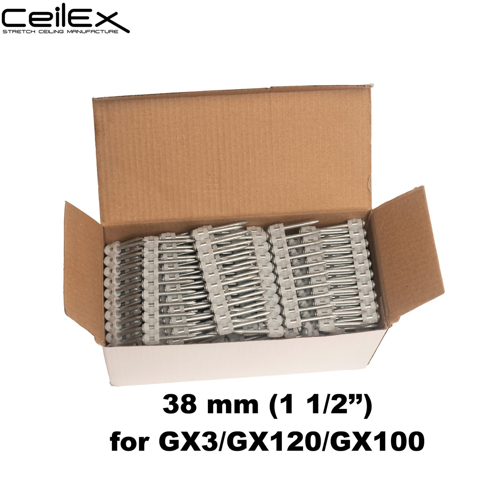 1000x Collated Concrete Nails 38mm 1-1/2" Hilti GX3 GX120 GX100 X-GN Nailer
