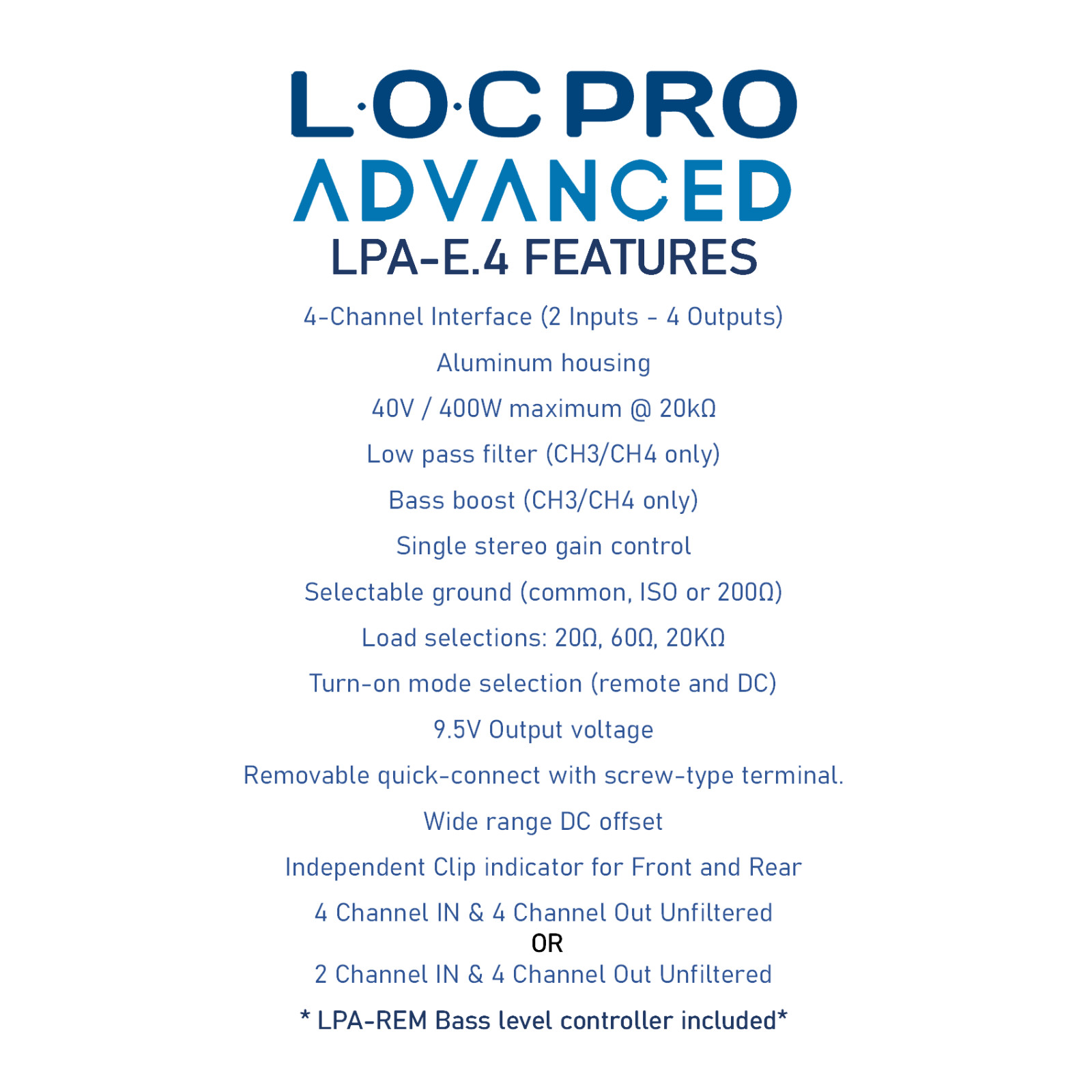 PAC Amplifier Integration Solution for 2019-24 Non-Amplified GM LPHGM71+LPA-E.4