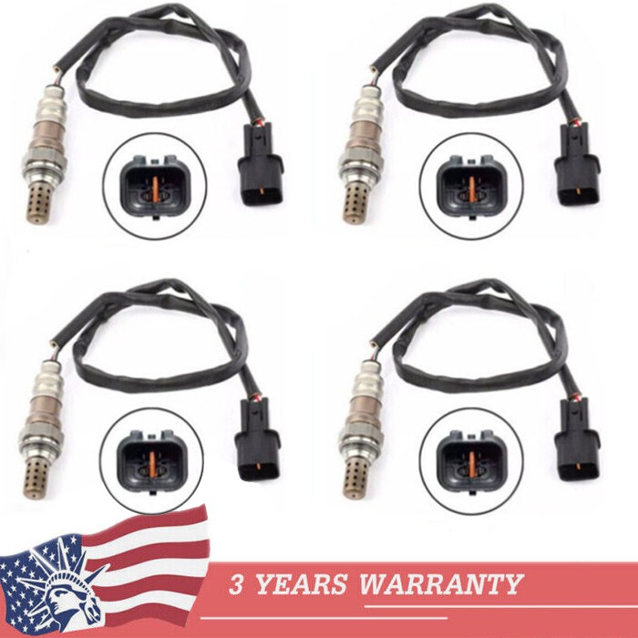 4Pcs Up&Downstream Oxygen Sensor For 2005-2009 Hyundai Tucson Kia Sportage 2.7L