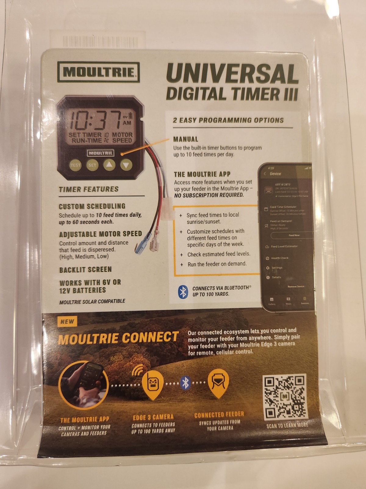 Moultie Universal Digital Timer III 6 / 12 Volt Deer Feeder Timer