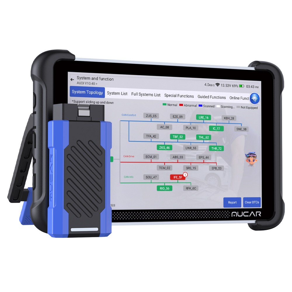 MUCAR 892BT Pro KEY TPMS Programming Tool J2534 Topology Mapping Bidirectional