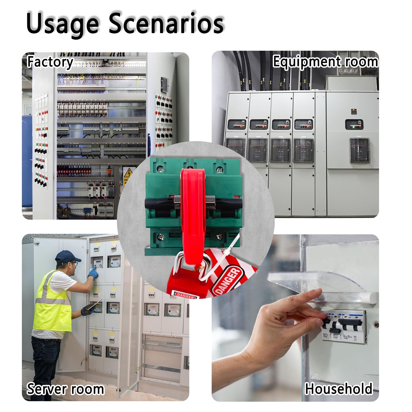 PILISPARK Circuit Breaker Lockout,Red Electrical Box Breaker...