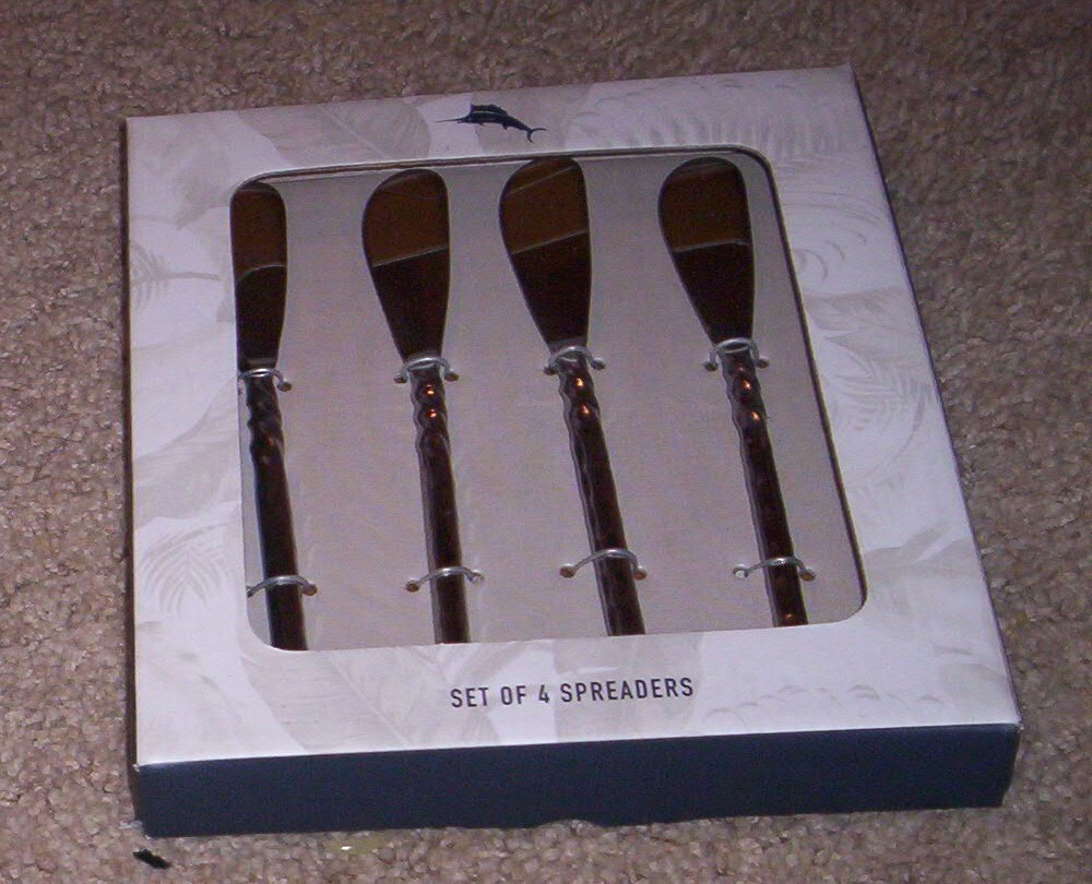 Tommy Bahama 4 Piece Cocktail  Spreader Set of 4 New
