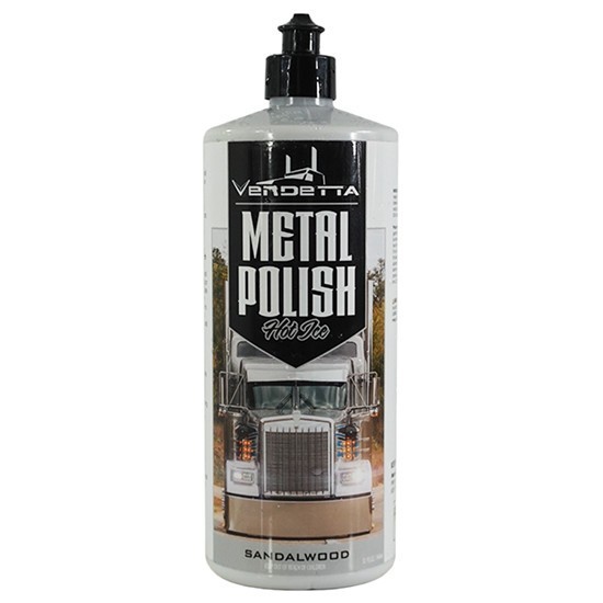 Vendetta Hot Ice Metal Polish- Sandalwood Scent-32 Oz