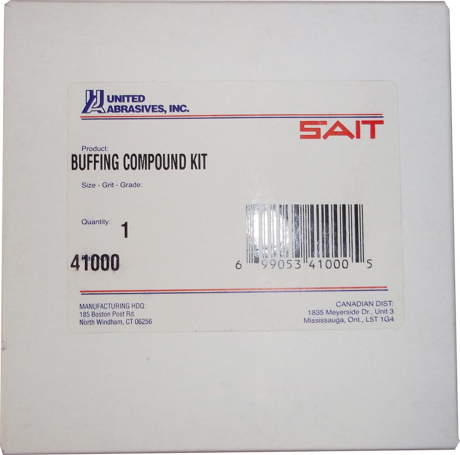- SAIT BUFFING COMPOUND KIT (QTY: 1), Multi, Size, 41000