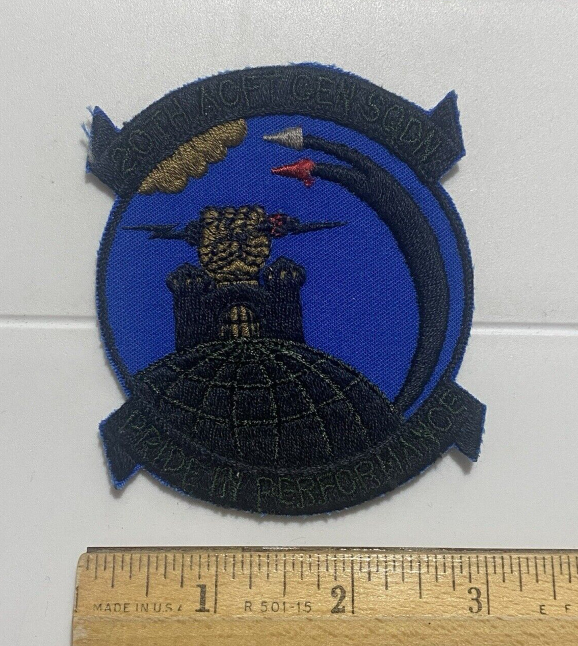 US Air Force 20th Aircraft Generation Squadron AGS Embroidered Patch