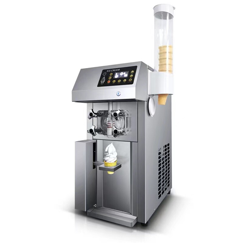 12L/H High Quality Tabletop Ice Cream Machine Automatic Ice Cream Maker Machine