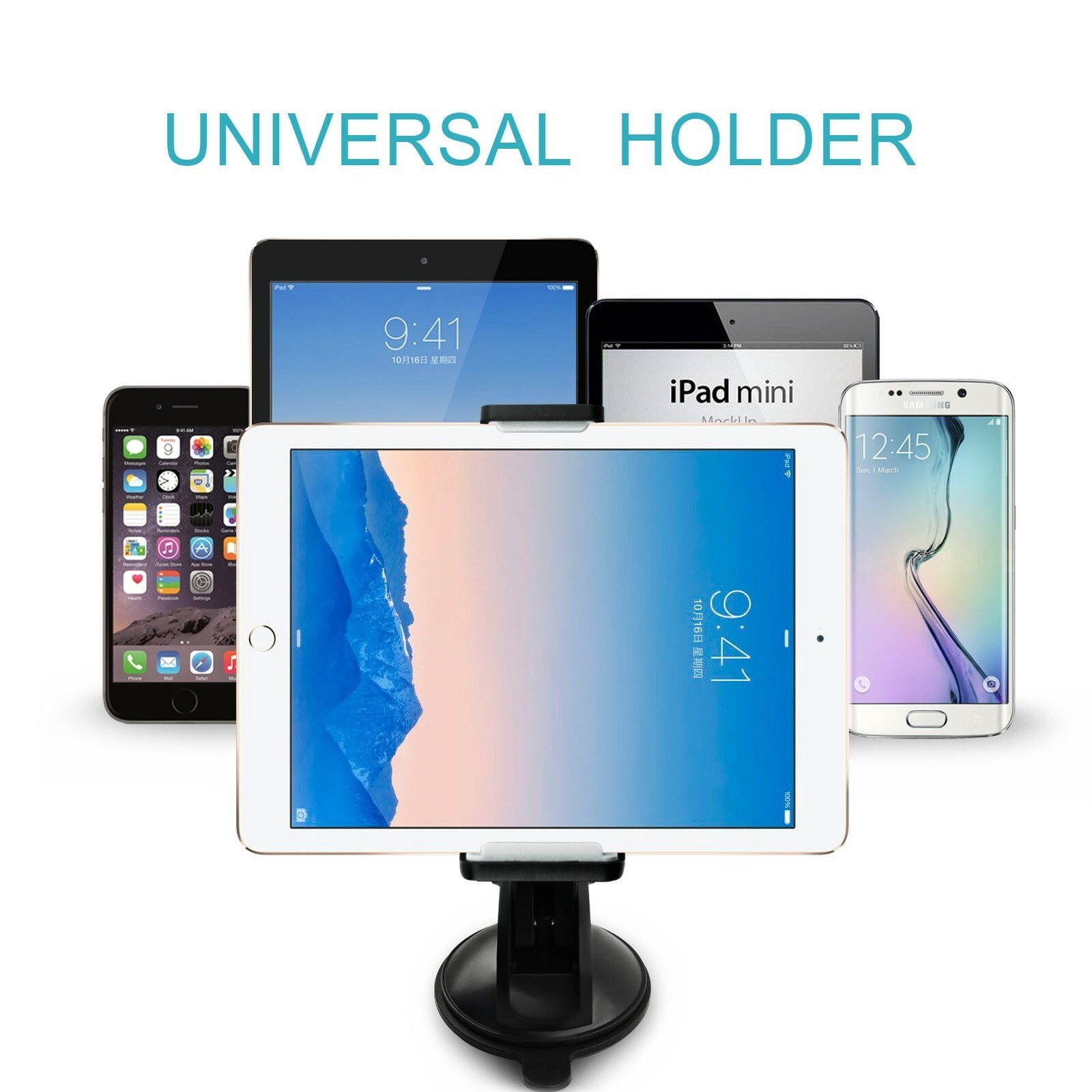 esoulk universal car holder mount for Android Tablet, iPad, Smartphone 
