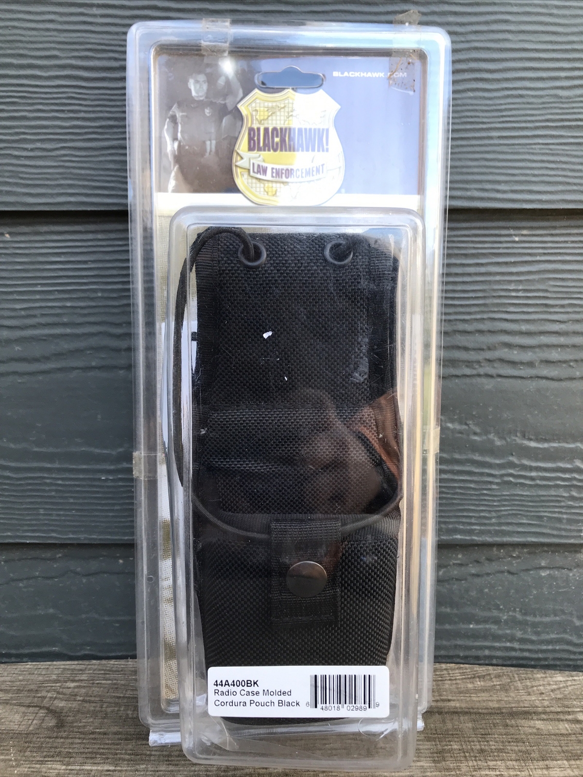 BLACKHAWK LE MOLDED CORDURA RADIO CASE 44A400BK W/SWIVEL QD BELT LOOP