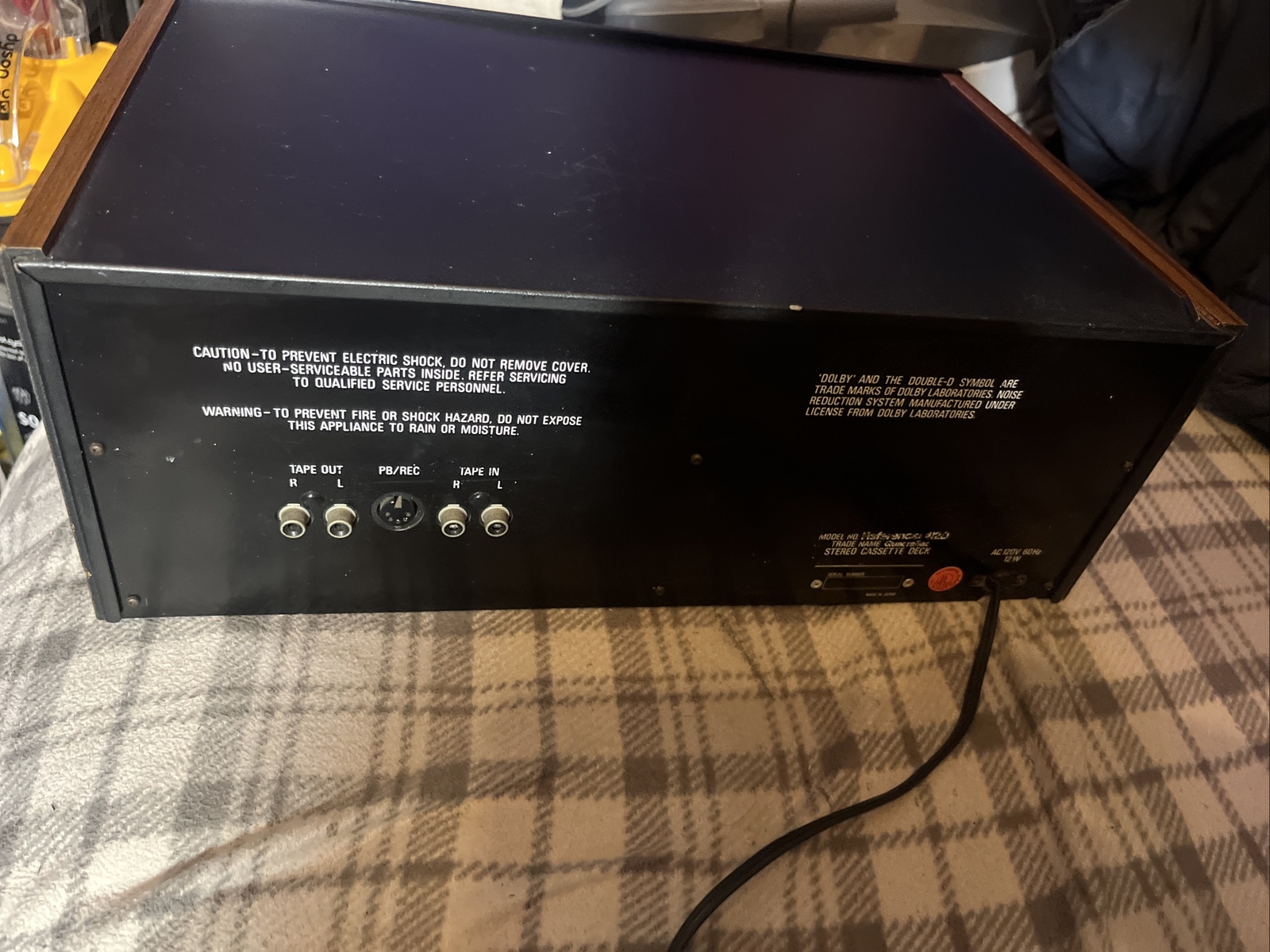 RARE QUADRAFLEX REFERENCE 412D -VINTAGE Tape Deck Needs Repair AS IS