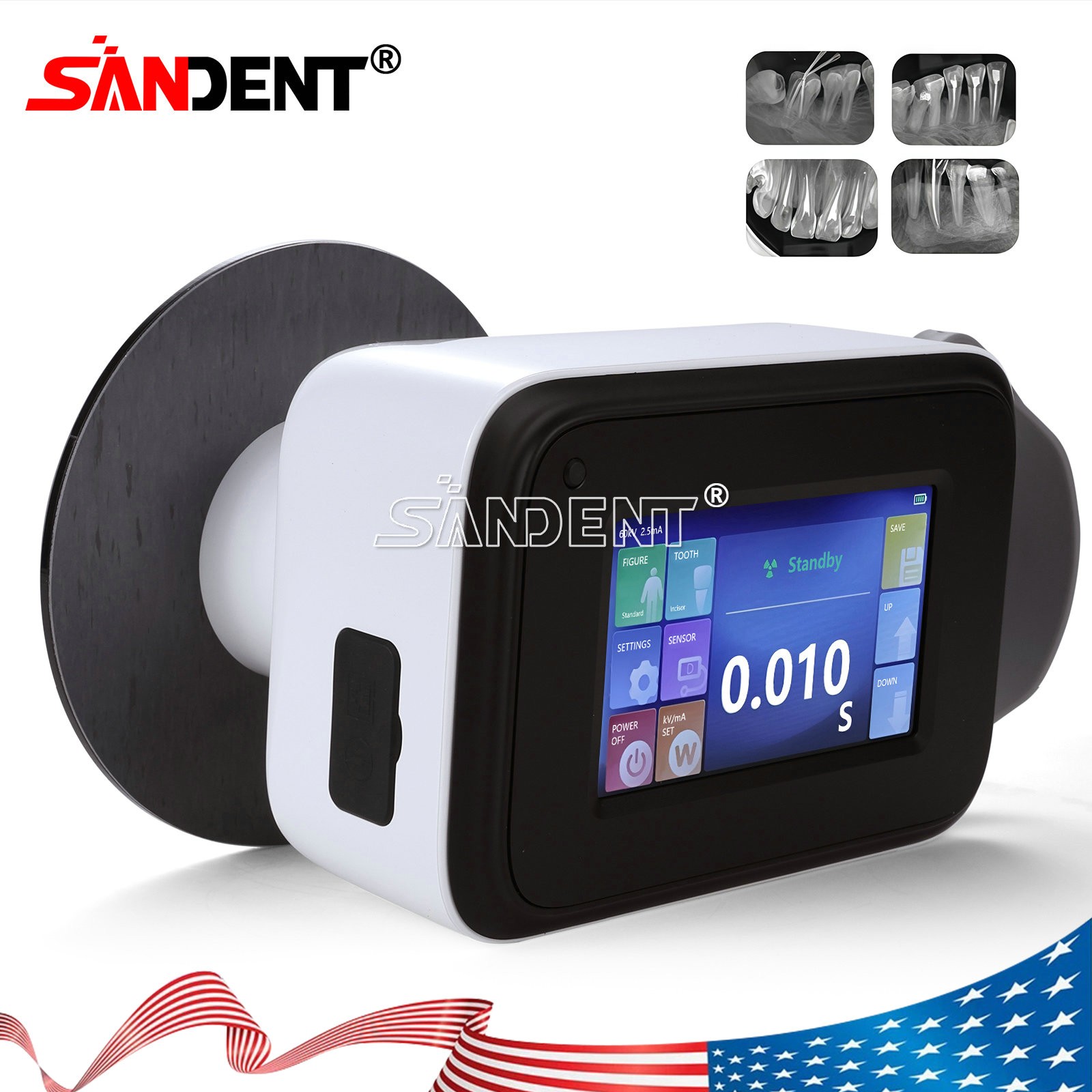 Dental X Portable Digital Machine Rayos with Scatter Shield Protective Ring