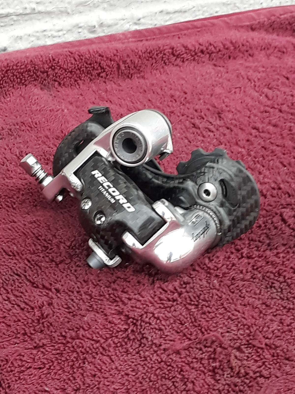 Campagnolo Record Rear Derailleur Carbon Titanium Ti Short Cage 10 Spd Vintage