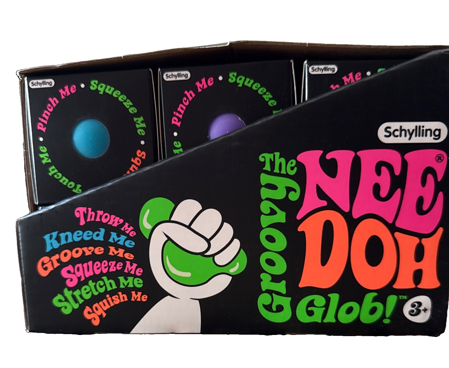 Viral NeeDoh Groovy Glob 12 Assorted Colors Display Box 🔥 AUTHENTIC SCHYLLING