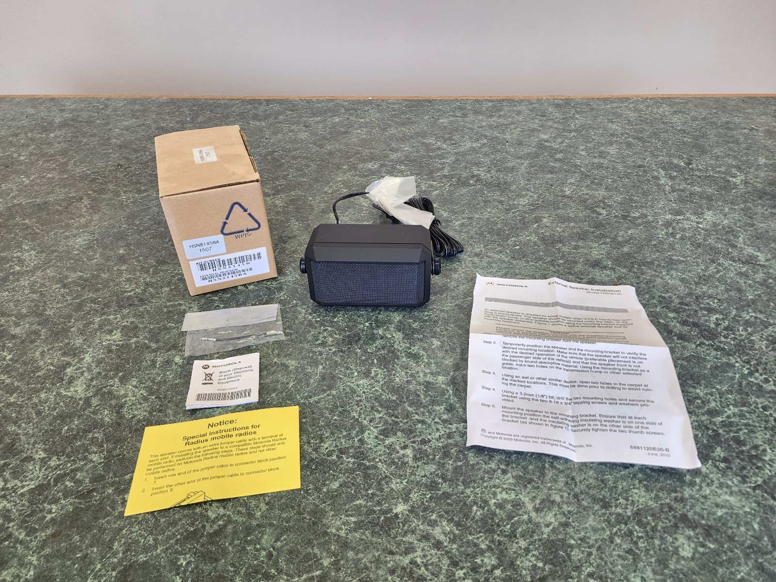 Motorola HSN8145BA External Speaker for High Noise Environment 7.5W HSN8145B