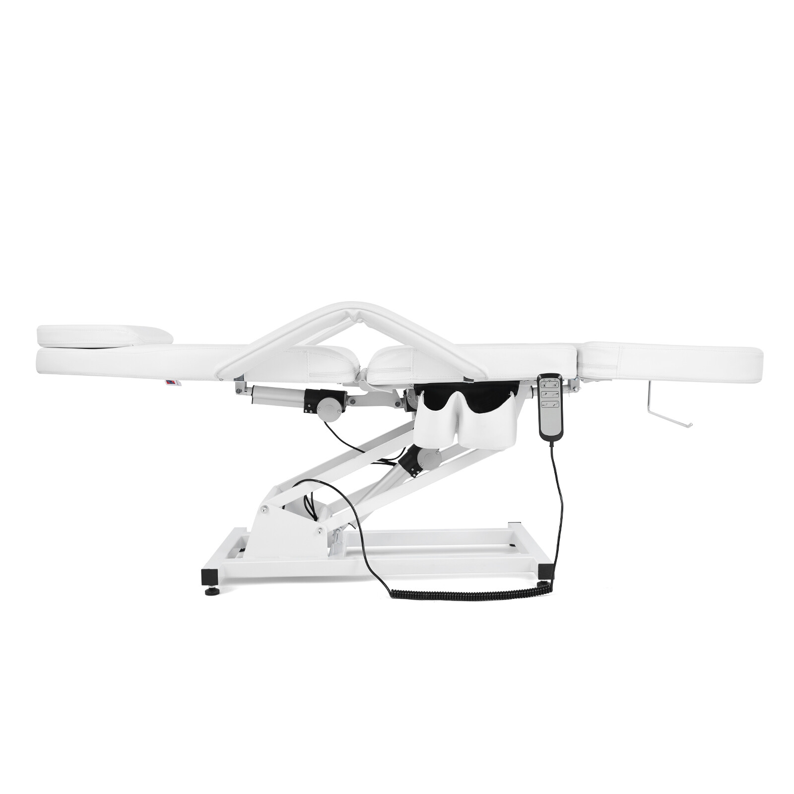 White Heavy Duty Pro Electric Facial Table Massage Beauty Bed 3-Motors w/ Remote