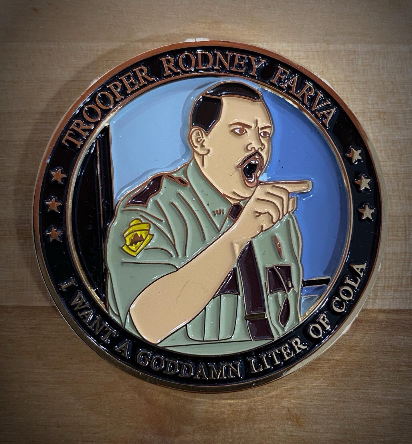New Limited Vermont State Police Super Troopers Movie Farva Liter Of Cola !