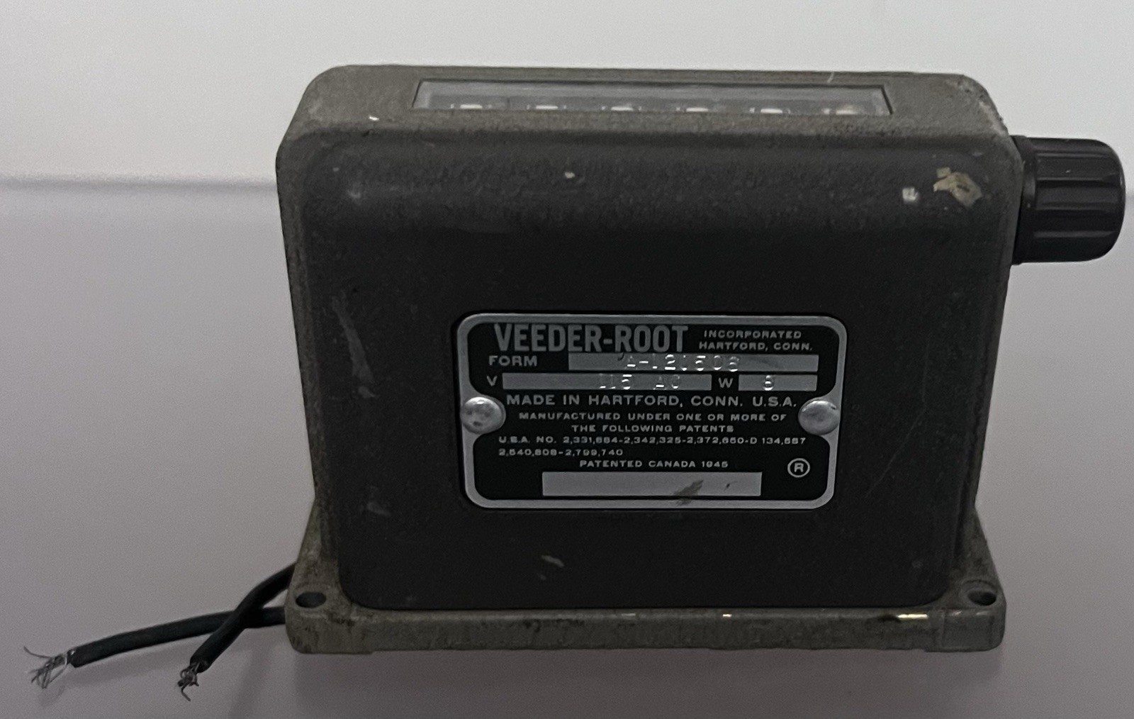 Vintage Veeder-Root A-120506 Counter 115 Volts 8 Watts 6 Digit Made In USA
