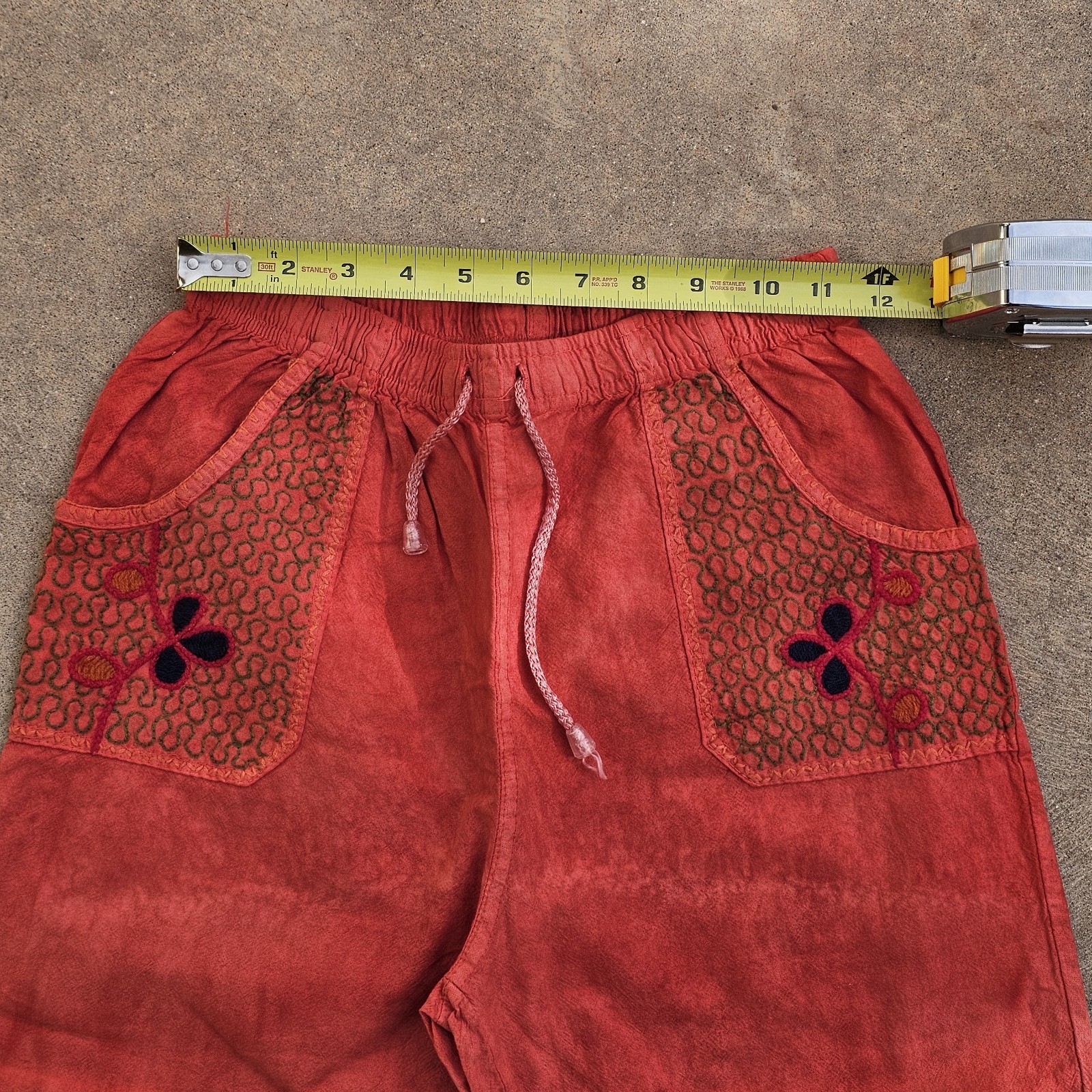Shipibo Hand Embroidered Pants Size Small Ayahuasca Kambo Ceremony