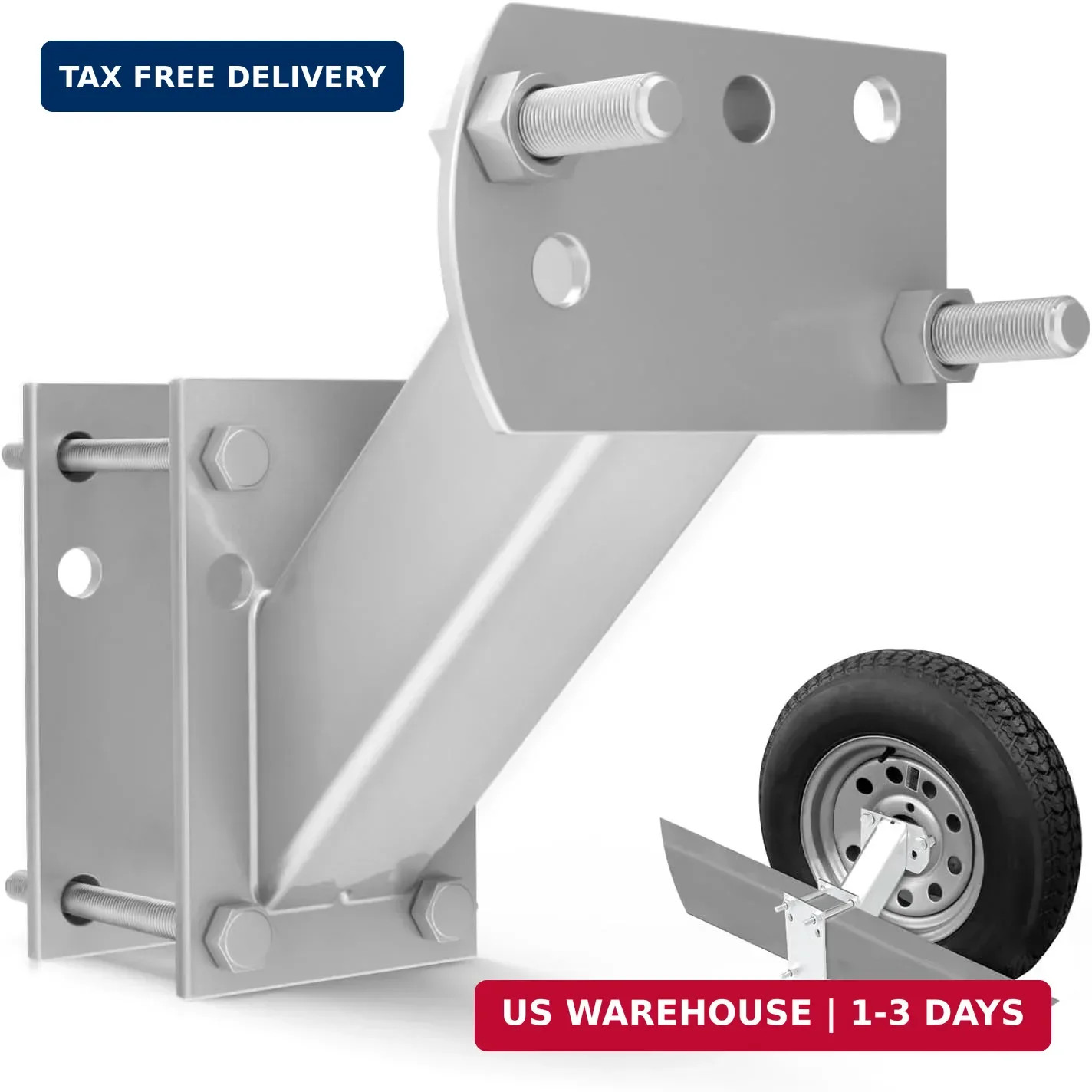 FIERYRED Trailer Spare Tire Mount,120LBS Spare Tire Carrier for Trailer,Utility