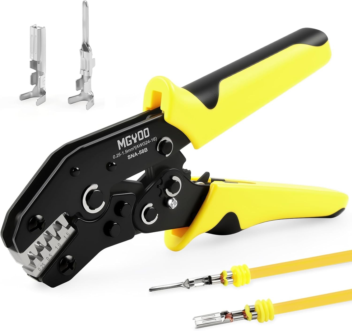 Wire Crimping Tool Open Barrel Terminals Ratchet Wire Crimper for Molex Style De