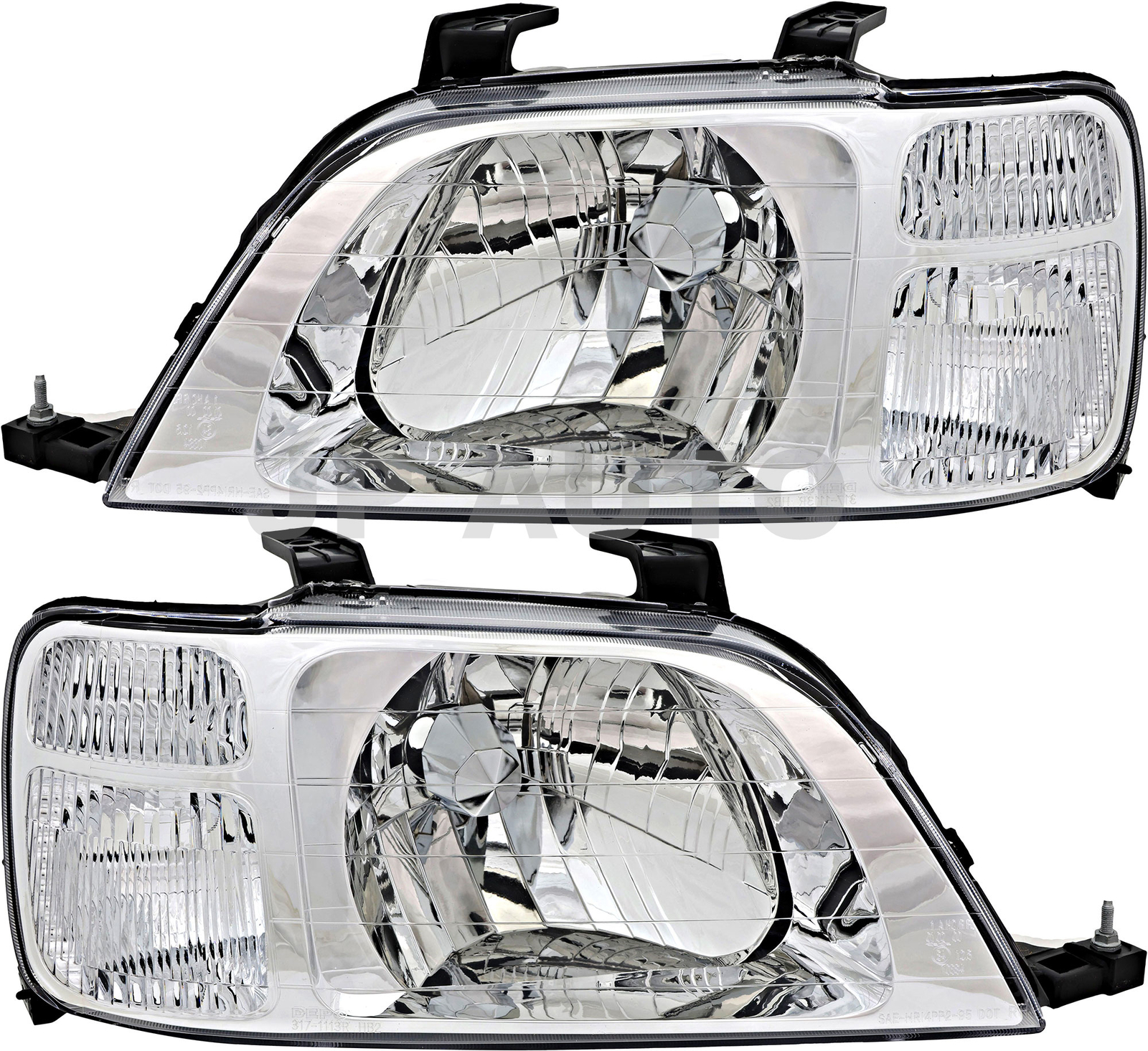 For 1997-2001 Honda CRV Headlight Halogen Set Driver and Passenger Side