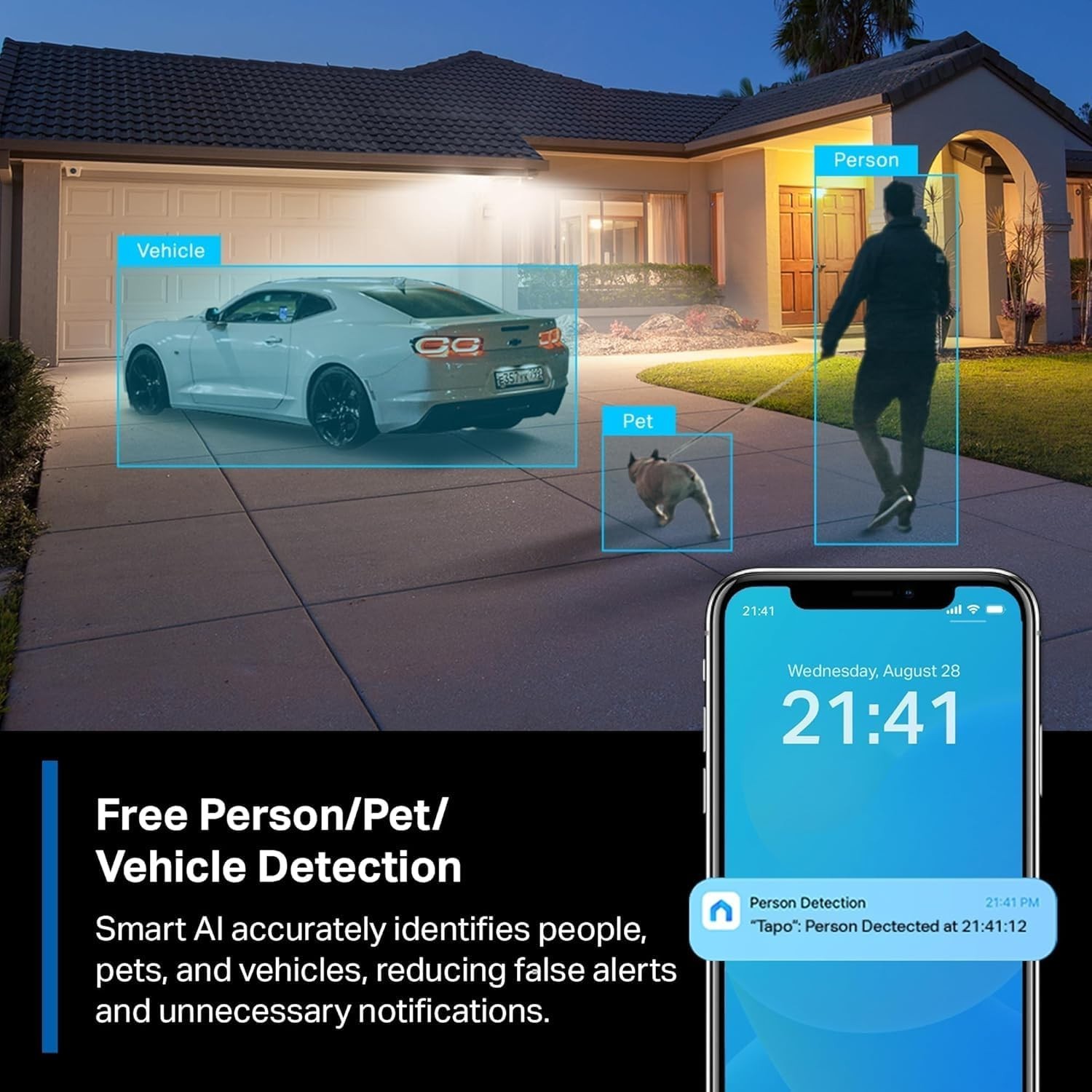 TP-Link Tapo MagCam 2K QHD Wireless Security Camera White Color Night Vision